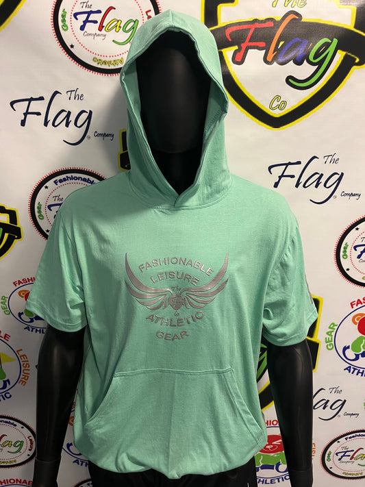 T-shirt Hoodie Dark Mint Green