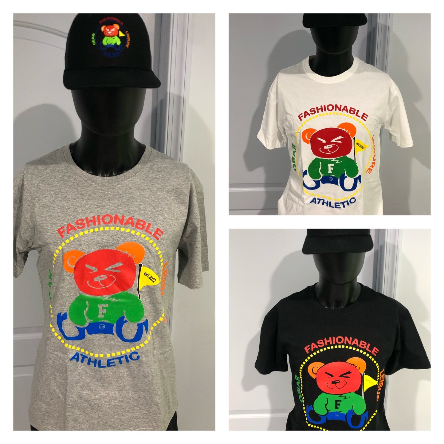 Bear Logo T-shirt (Multiple Colors)