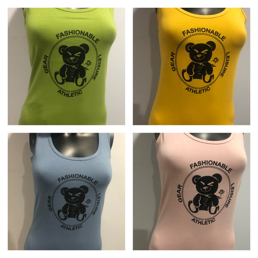Women’s Bear Logo Tank Top (Multiple Colors)