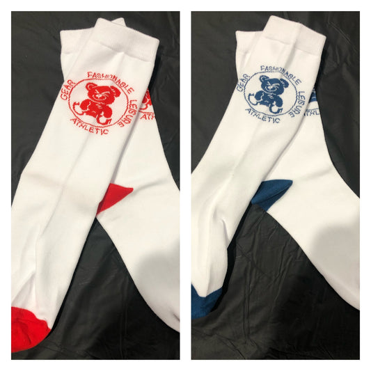 FLAG Bear Socks (Multiple Colors)
