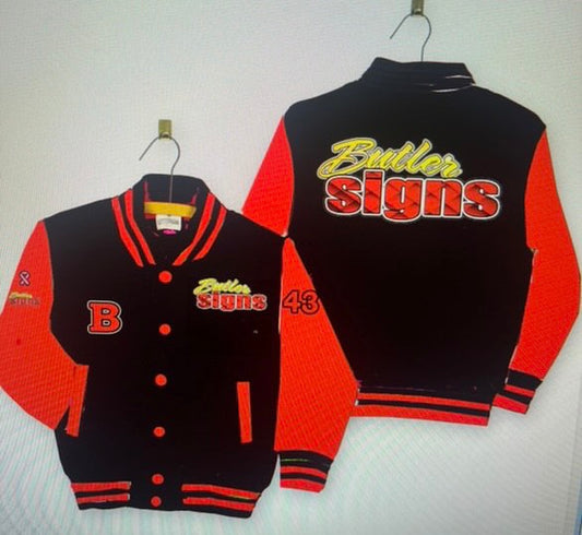 Customized Butler Signs Red Sleeve